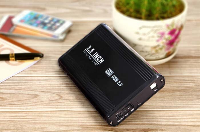 Universal aluminum-magnesium alloy material 3.5-inch HDD Enclosure both support sata Serial and IDE Parallel 3TB capacity